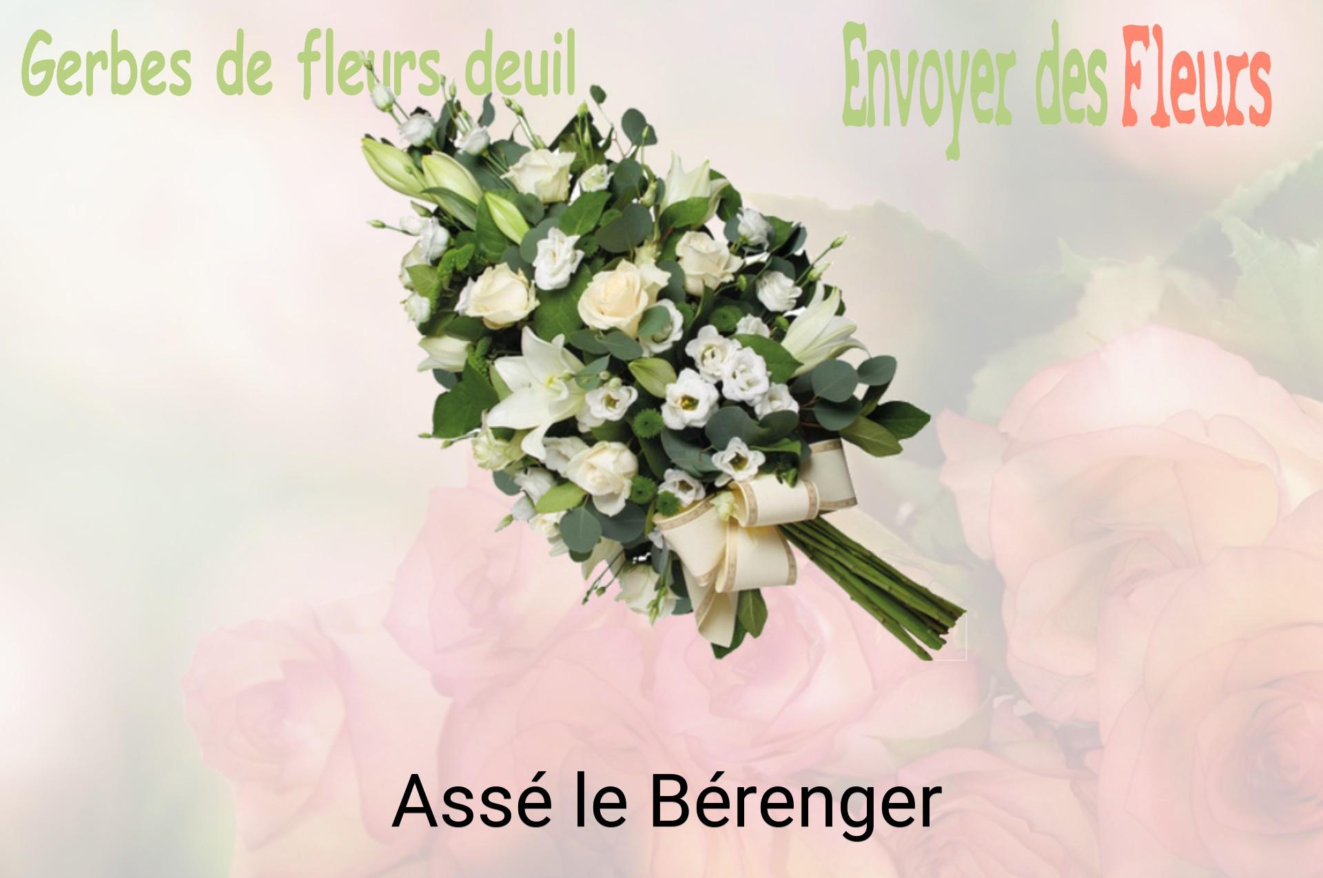 Gerbe de fleurs de deuil livrée à Assé-le-Bérenger